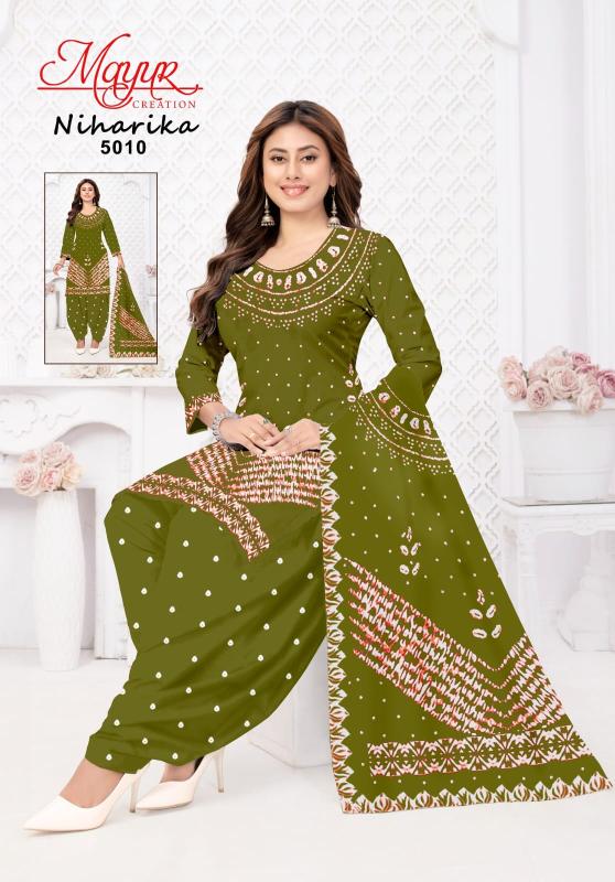 Mayur niharika vol-5 printed dress materials wholesalers